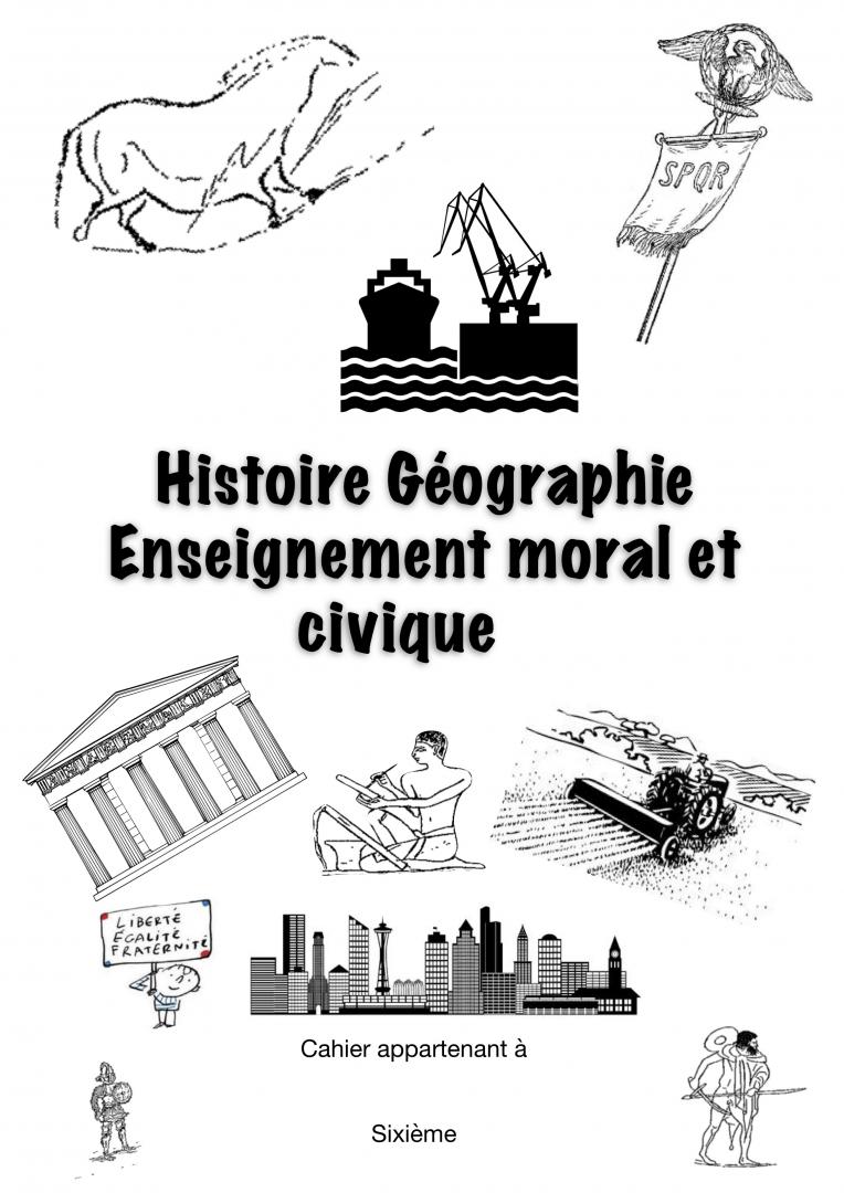 Page De Garde Cahier D histoire Histoire Page de garde du cahier – Collège du Plateau